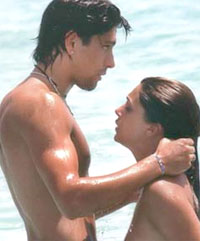 Marco Borriello and Belen Rodriguez