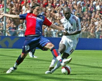 Matteo Paro with Clarence Seedorf