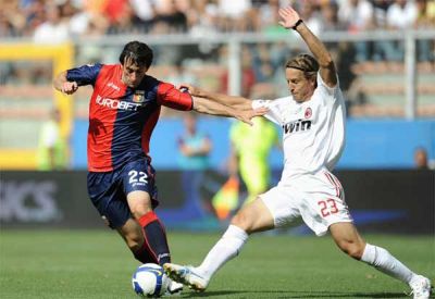 Diego Milito with Ambrosini