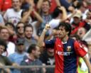 Diego Milito after his first goal of the season against Milan (2-0)