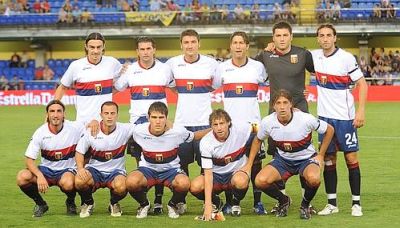 The line-up during Villareal - Genoa 1-2